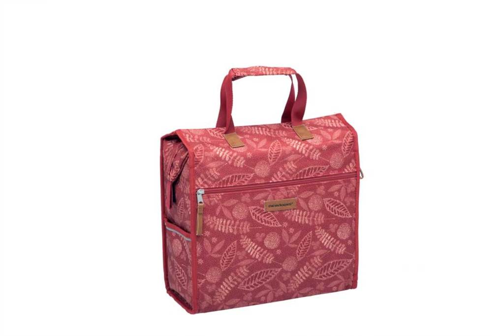 Enkele Fietstas - New Looxs - Lilly - 18 Liter - Forest Red Enkele Fietstas - New Looxs - Lilly - 18 Liter - Forest Red
